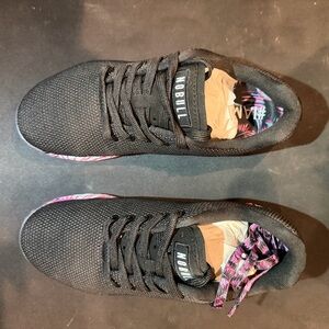 NOBULL Black and Red Floral Sneakers